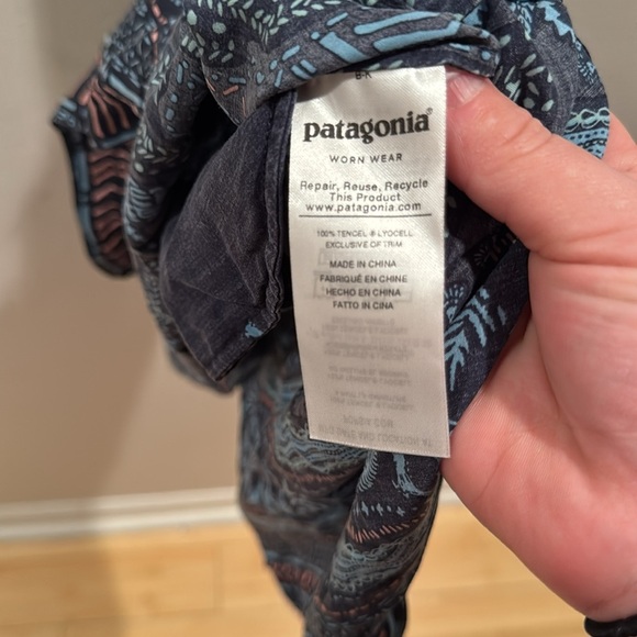 Patagonia Lost Wildflower Dress Navy XS - Picture 8 of 8